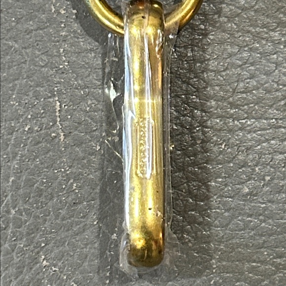 Coach Tan Leather Bag Strap Swivel Clasp NWOT project or hardware, plastic on - Picture 2 of 10